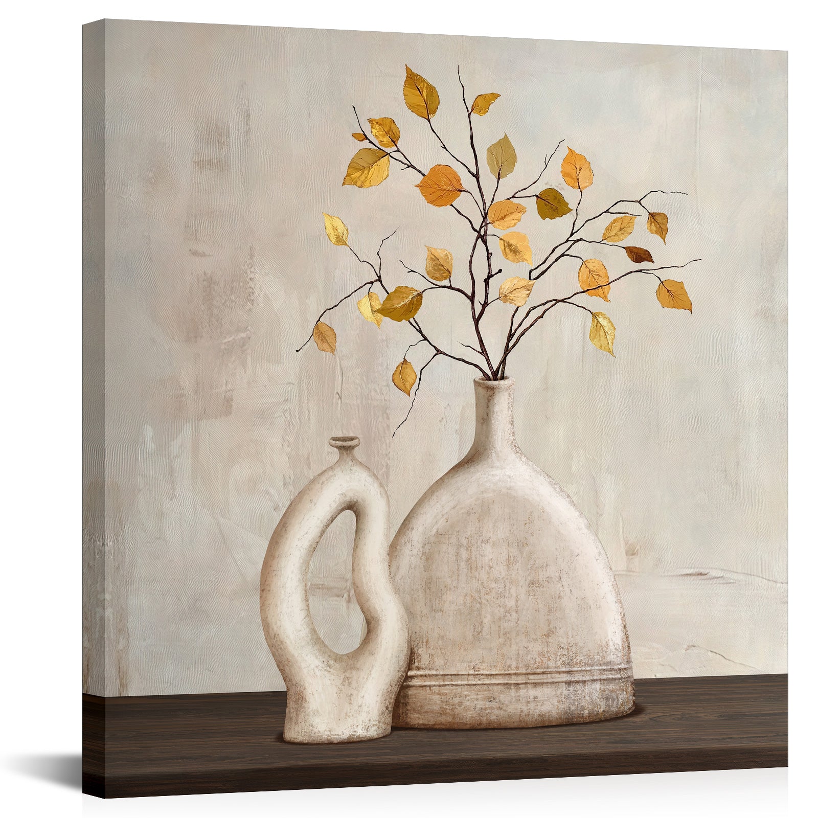 8x8 Irregular Art Porcelain Vase rectangle canvas print sale