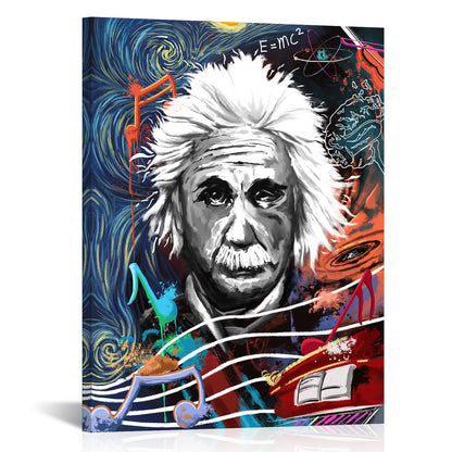 Scientist Albert Einstein personalized picture to canvas wall art