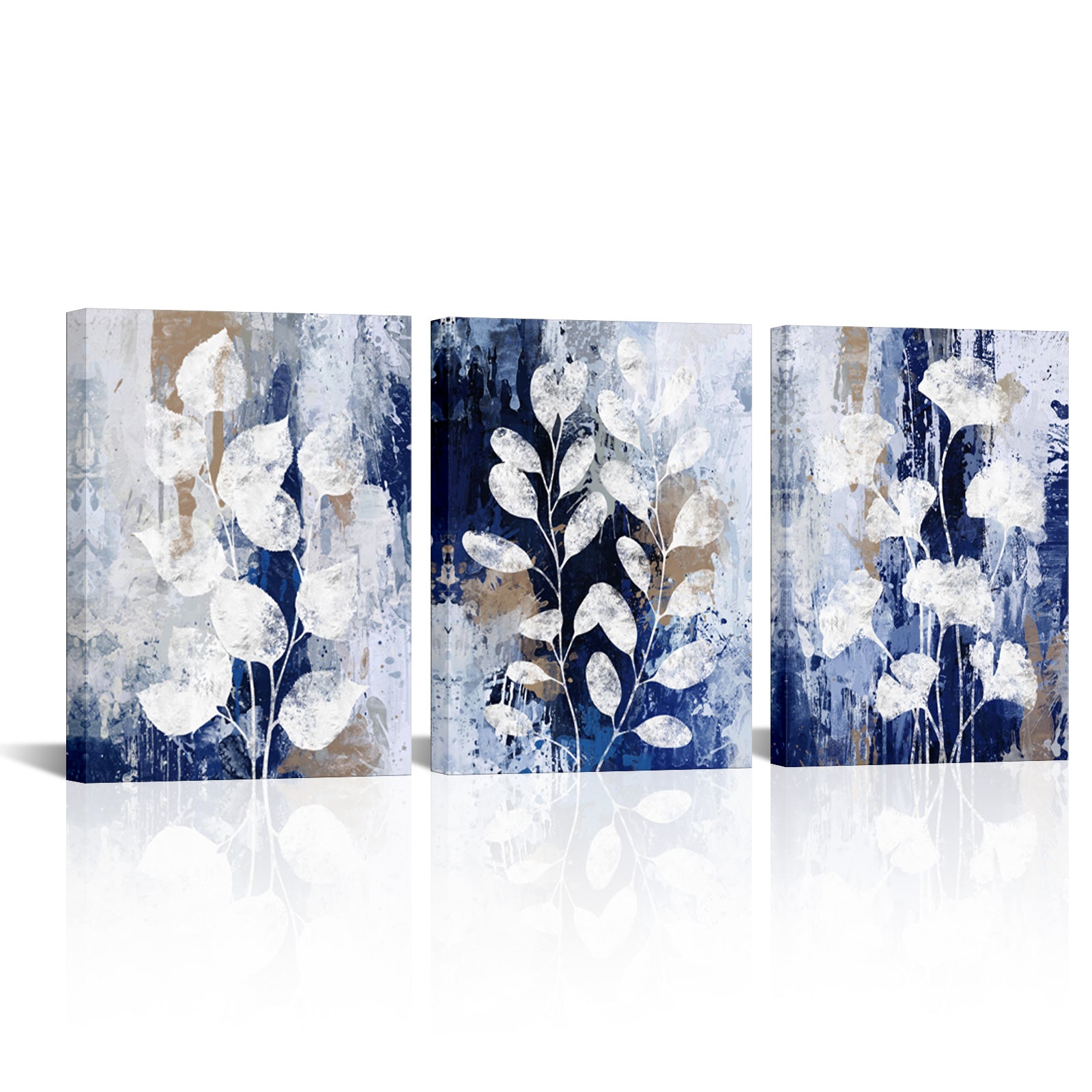 Leaves In A Cool Silvery-White Tone