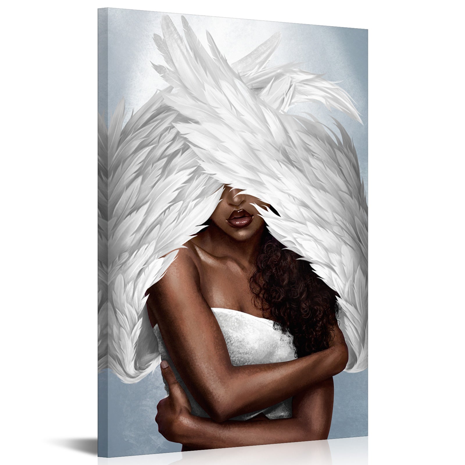 Gentle Angel diy picture collage on canvas for bedroom wall 8x12 inches