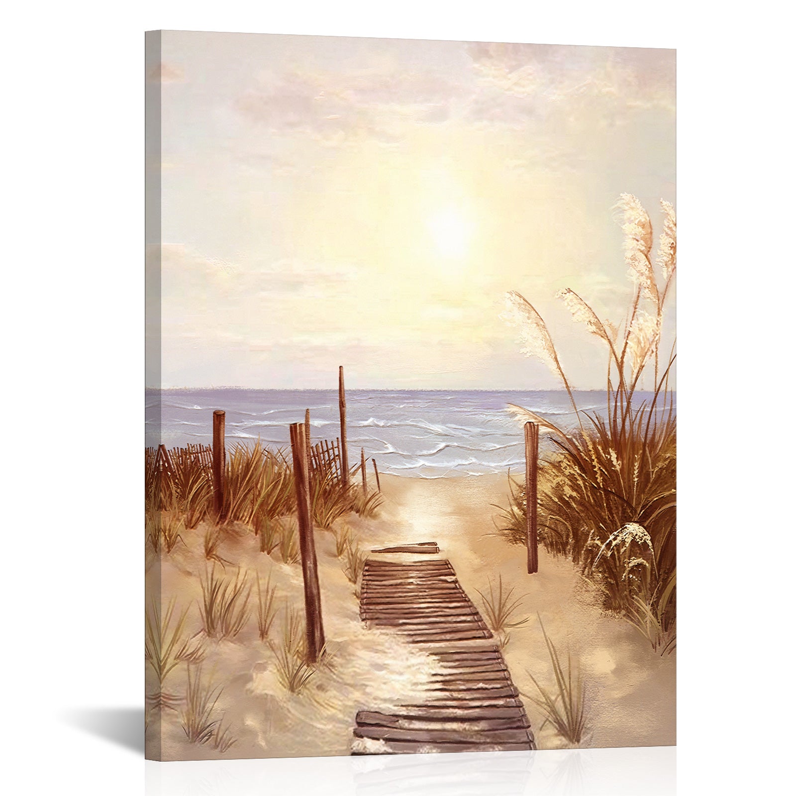 Beach Leading To The Ocean affordable canvas prints for bathroom 