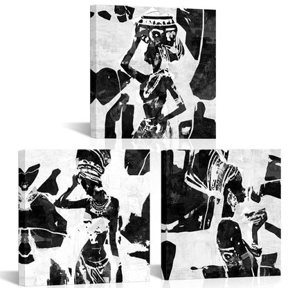 African Artistry Woman Carrying A Vessel