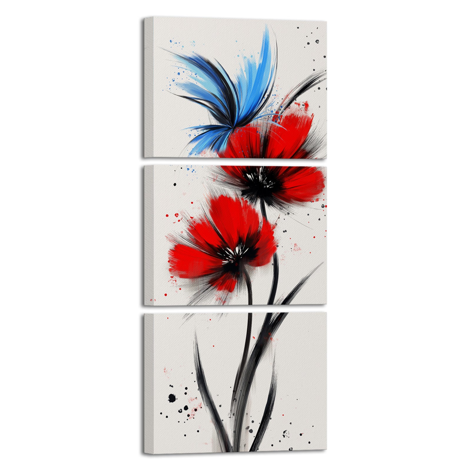 Abstract Bright Butterfly split canvas photo prints