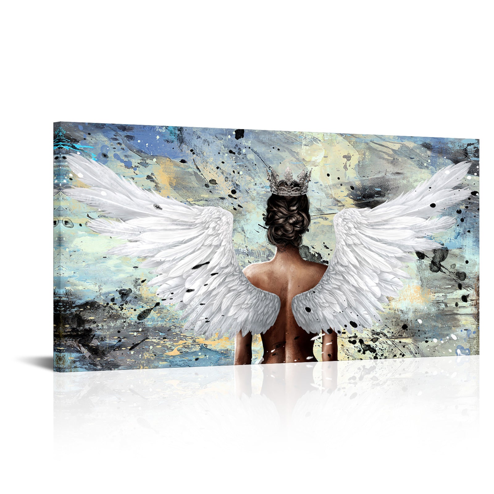 angel large custom canvas prints gentle high quality wall decoration