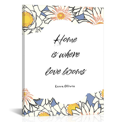 Personalized Family Sign Canvas Print