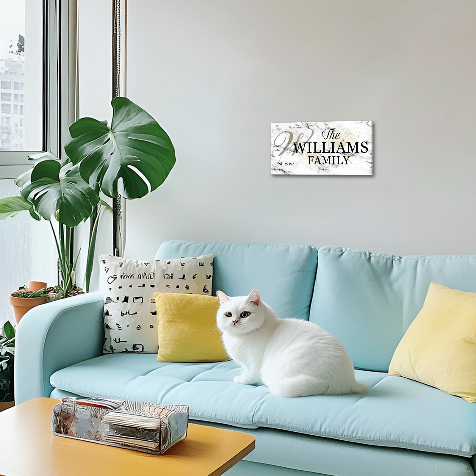 Custom Family Name Canvas Wall Art