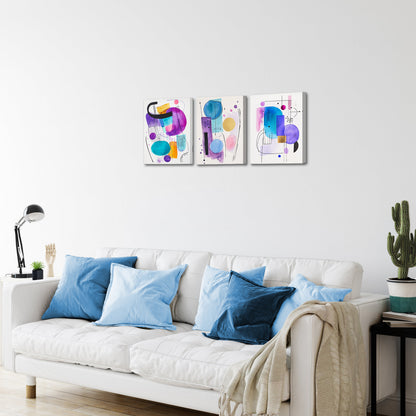 Abstract Watercolor Geometric Shapes
