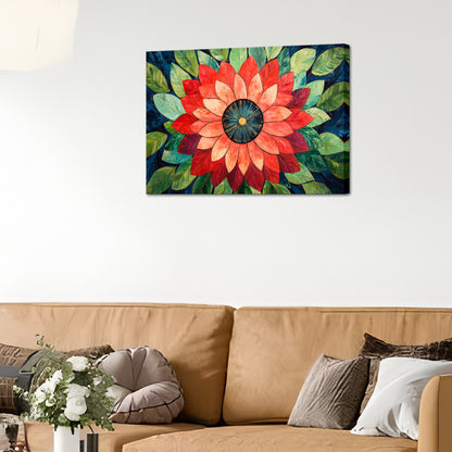 Blooming Red Flowers