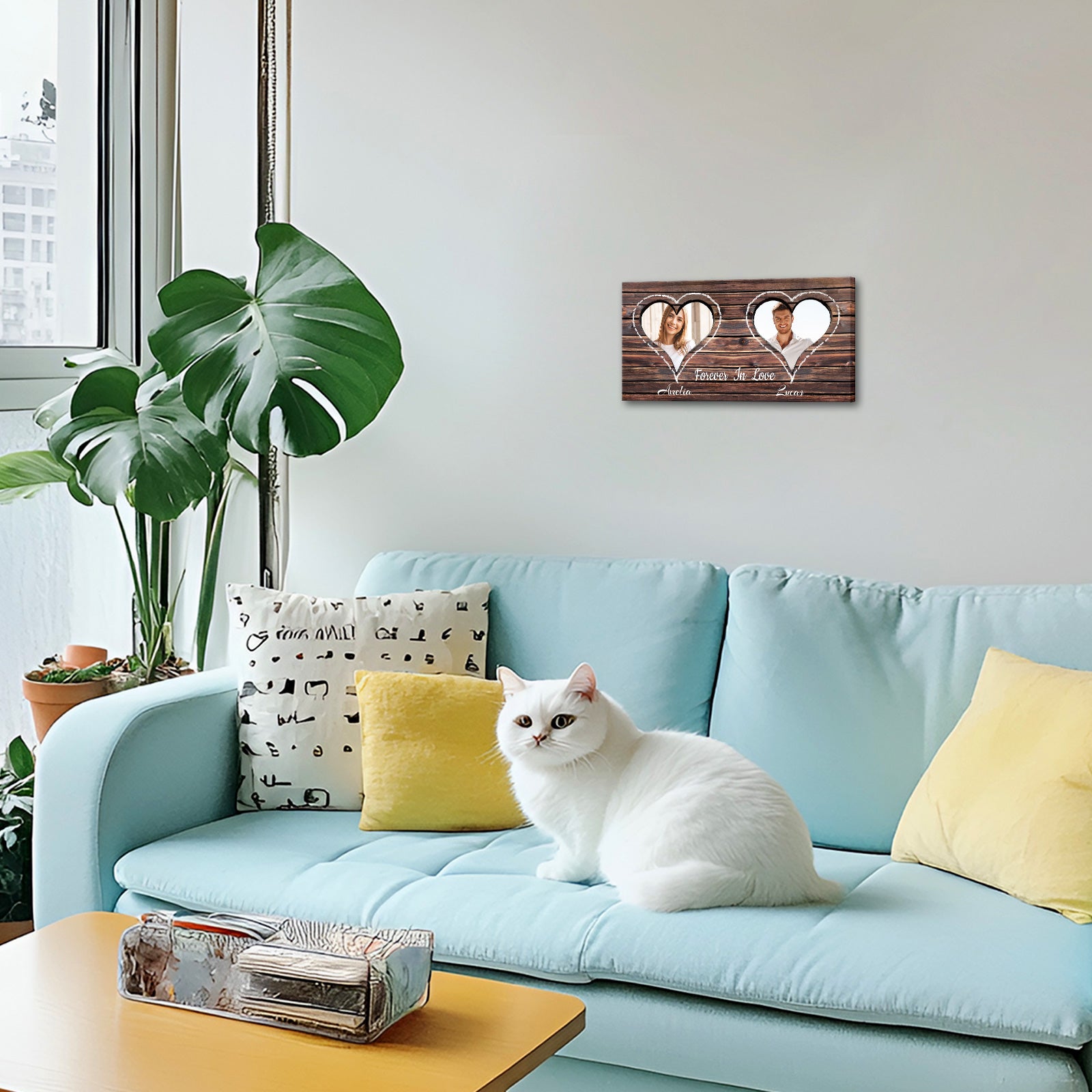 Custom Photo Canvas Wall Art For Couple