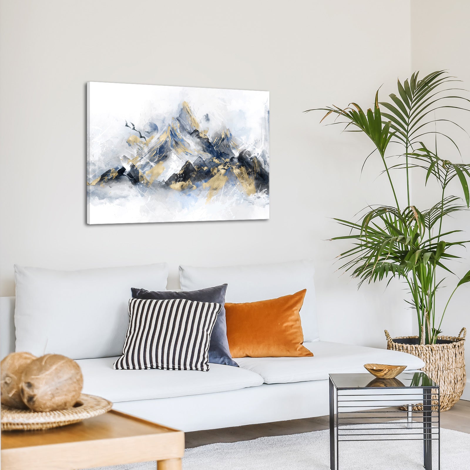 Abstract Mountain Peaks