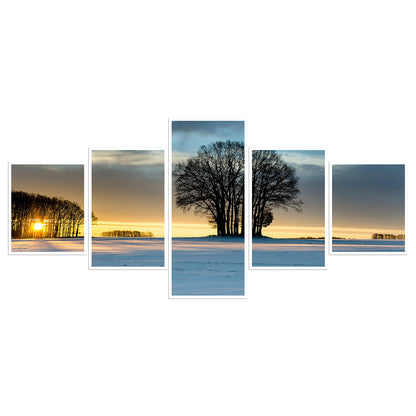 Five-panel scroll canvas from one custom photo