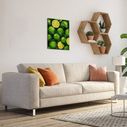 Green Lime minimalist kitchen canvas prints ready to hang
