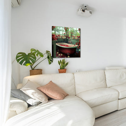 Suitable for bathroom square wall canvas decoration