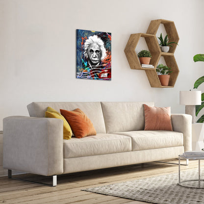 Scientist Albert Einstein personalized picture to canvas wall art