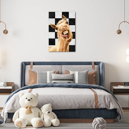 Funny Horse canvas prints for modern living wall
