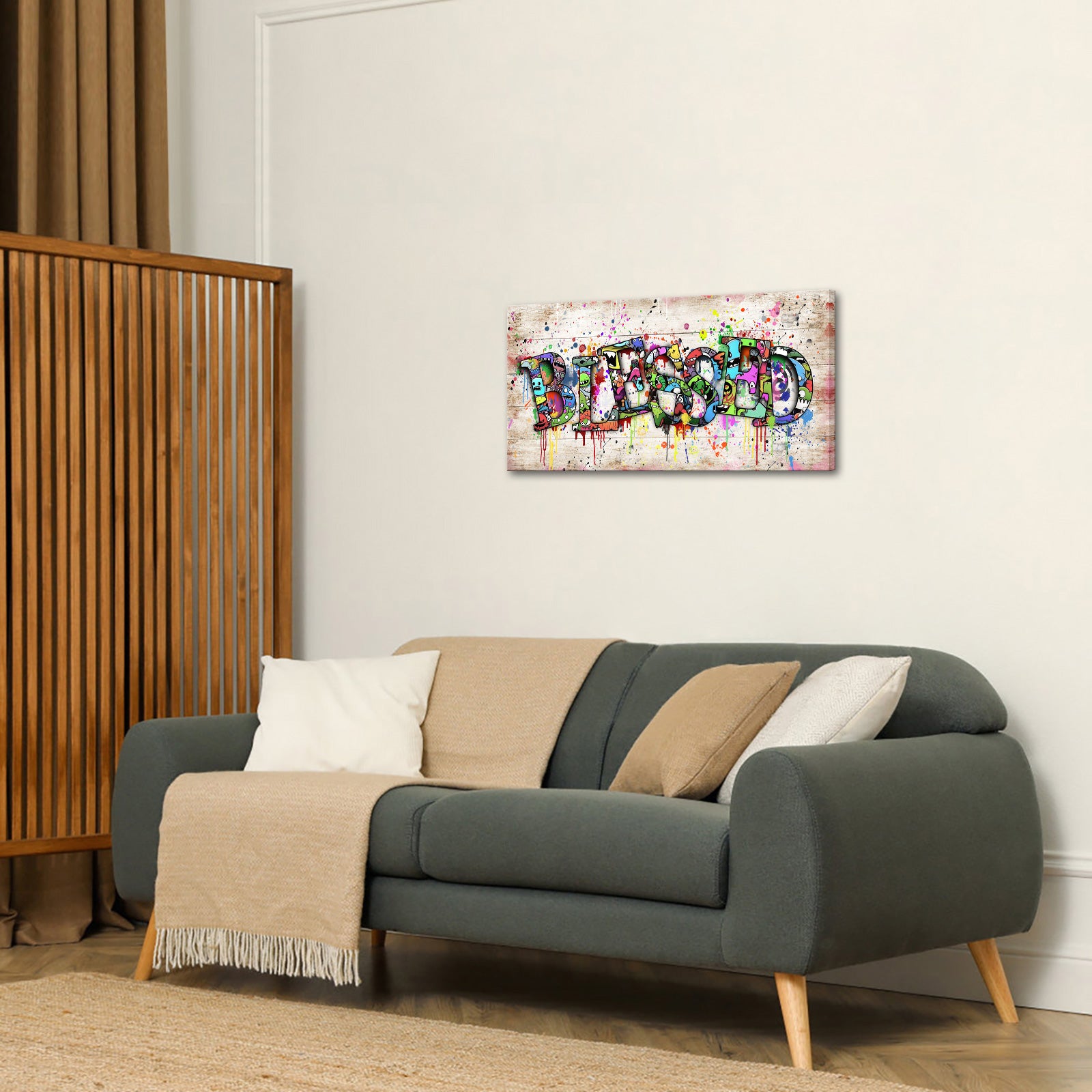 Graffiti style art decoration canvas wall art for sale online USA