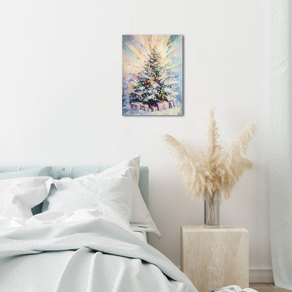 Christmas tree art canvas print wall decoration