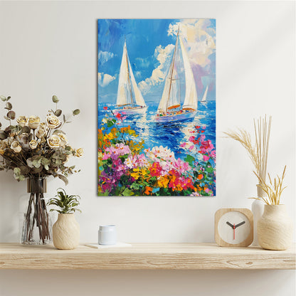 Sailing Boat On Sea