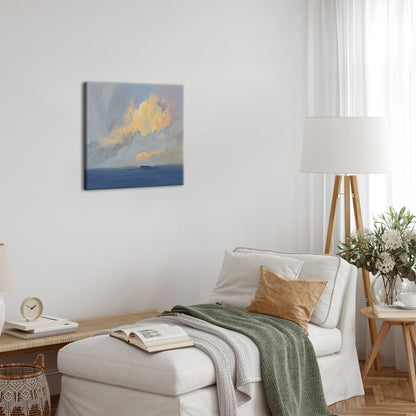 blue abstract wall art