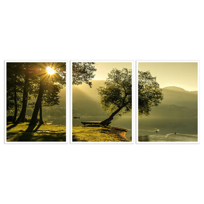 Custom 3-piece split scroll canvas print