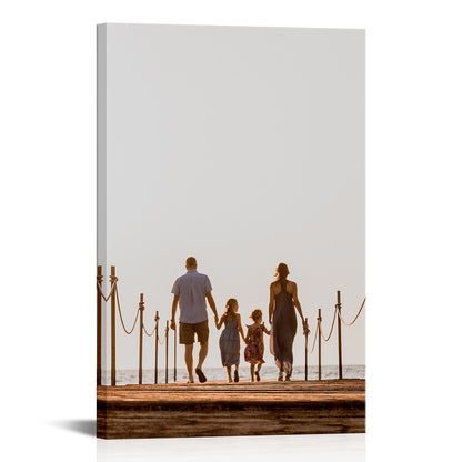 Frameless personalized gift canvas
