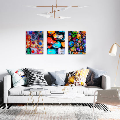 Colorful art combination canvas decoration