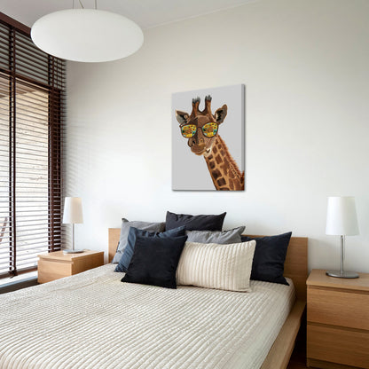 Giraffe With Sunflower Sunglasses