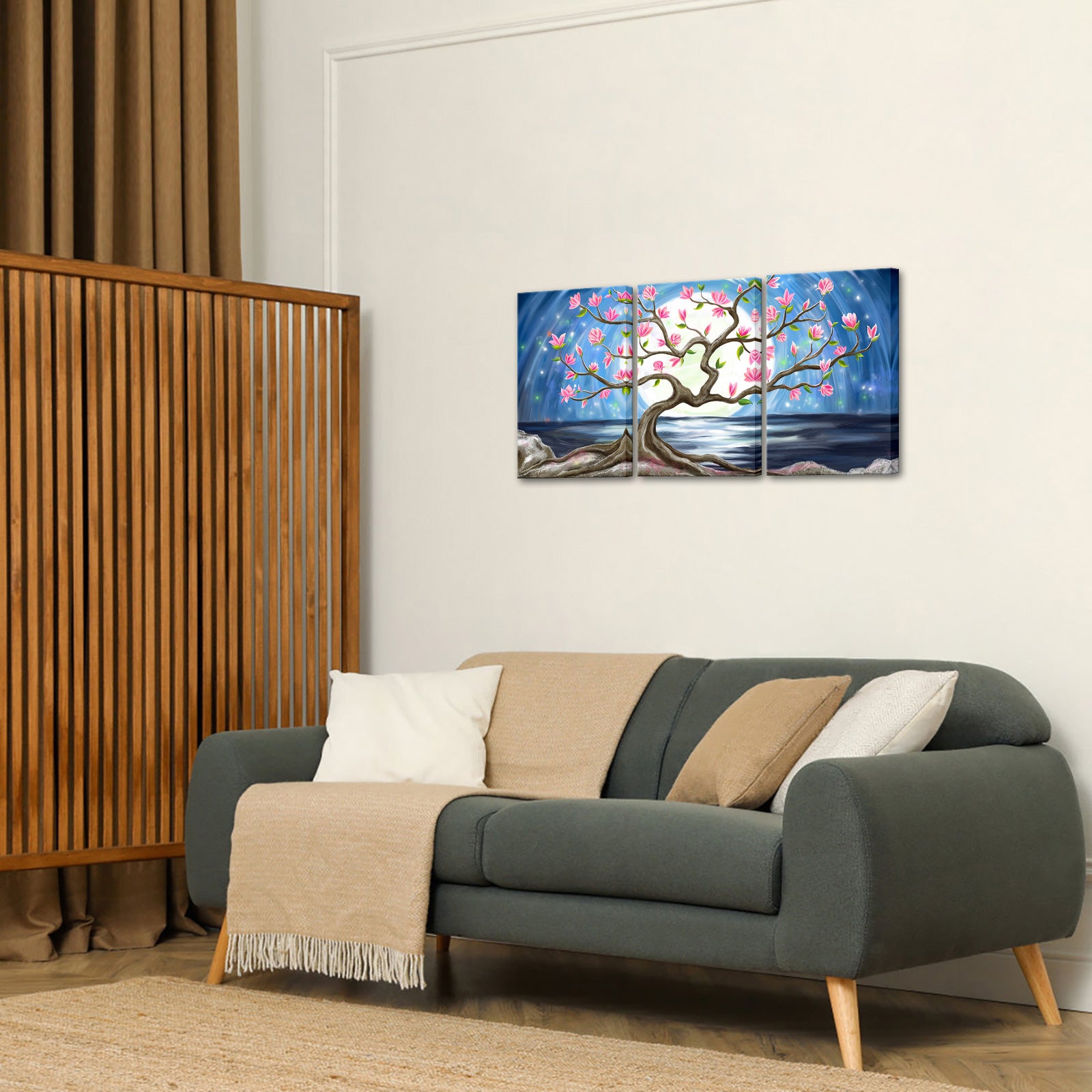 Seascape triptych landscape canvas print online