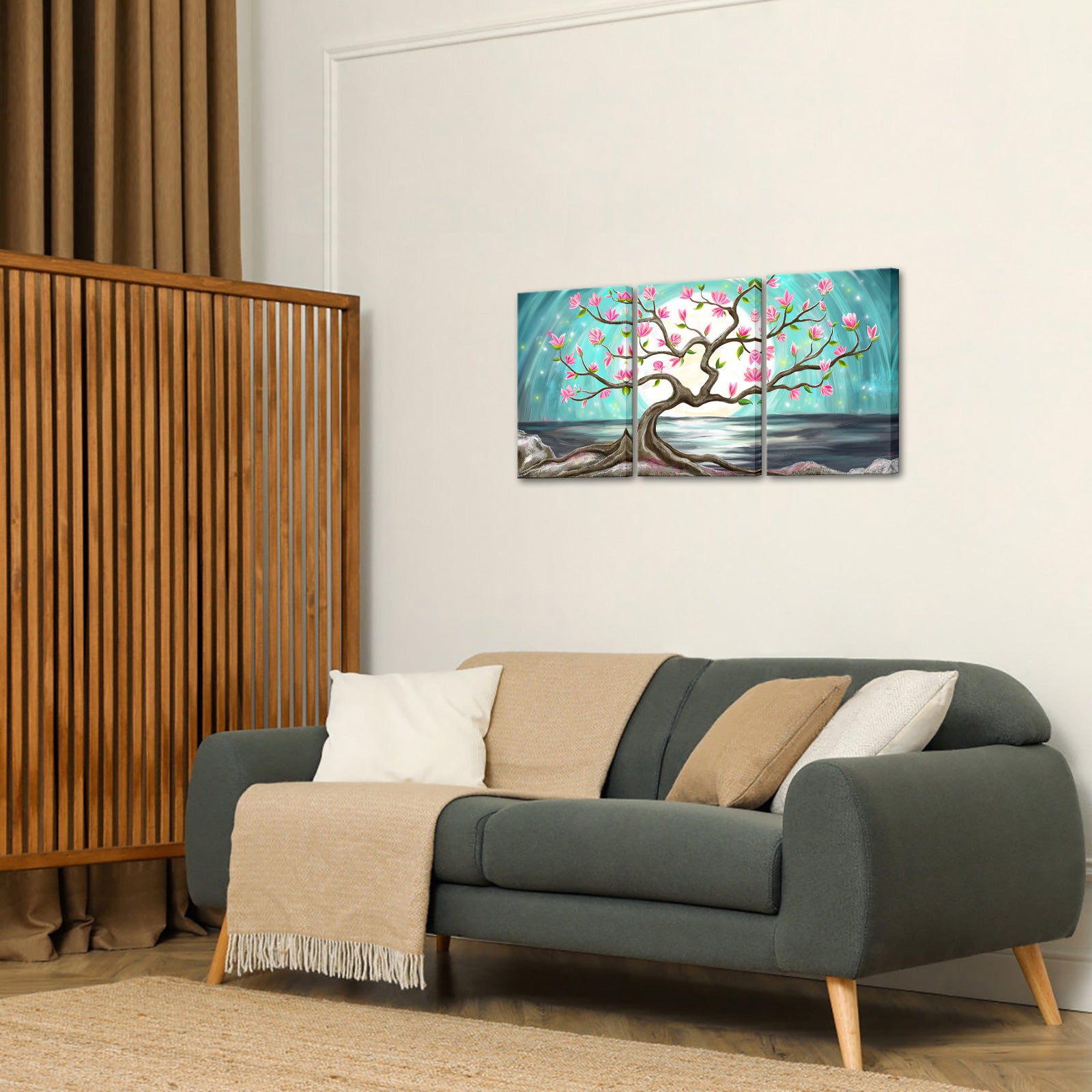 Seascape triptych landscape canvas print online