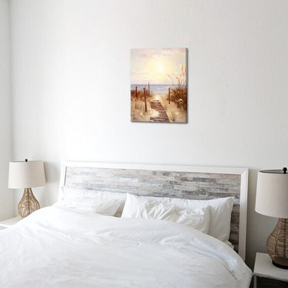 Beach Leading To The Ocean affordable canvas prints for bathroom 
