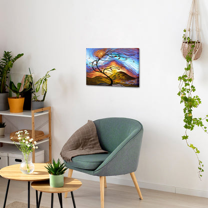 Van Gogh's Lonely Tree large custom canvas prints