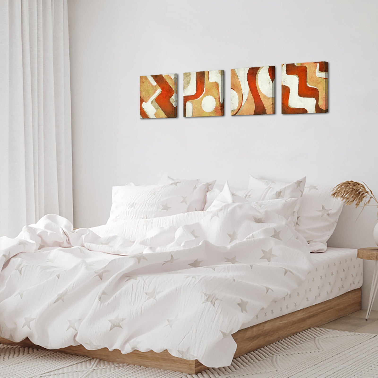 Geometric Shapes Flowing Lines
