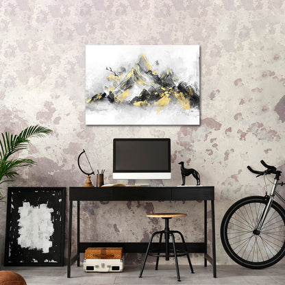 Abstract Mountain Peaks