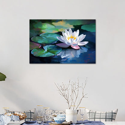 Blooming White Lotus