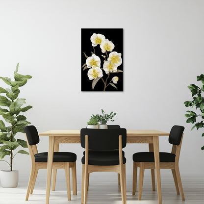 Phalaenopsis Orchid custom canvas wall art with words