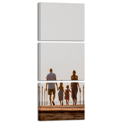 Custom split canvas print for living room
