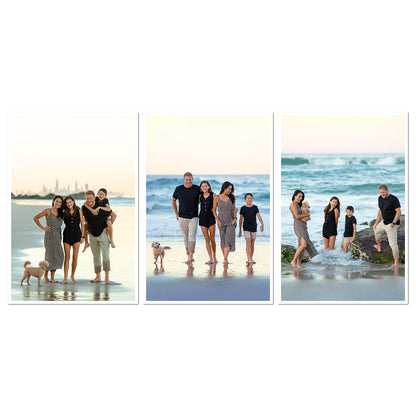 Memory photo scroll print on canvas