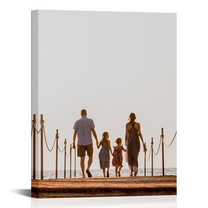 Frameless personalized gift canvas