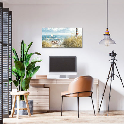 beach landscape personalized picture to canvas wall art