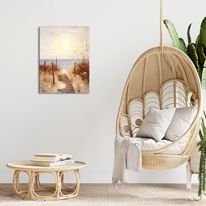 Beach Leading To The Ocean affordable canvas prints for bathroom 