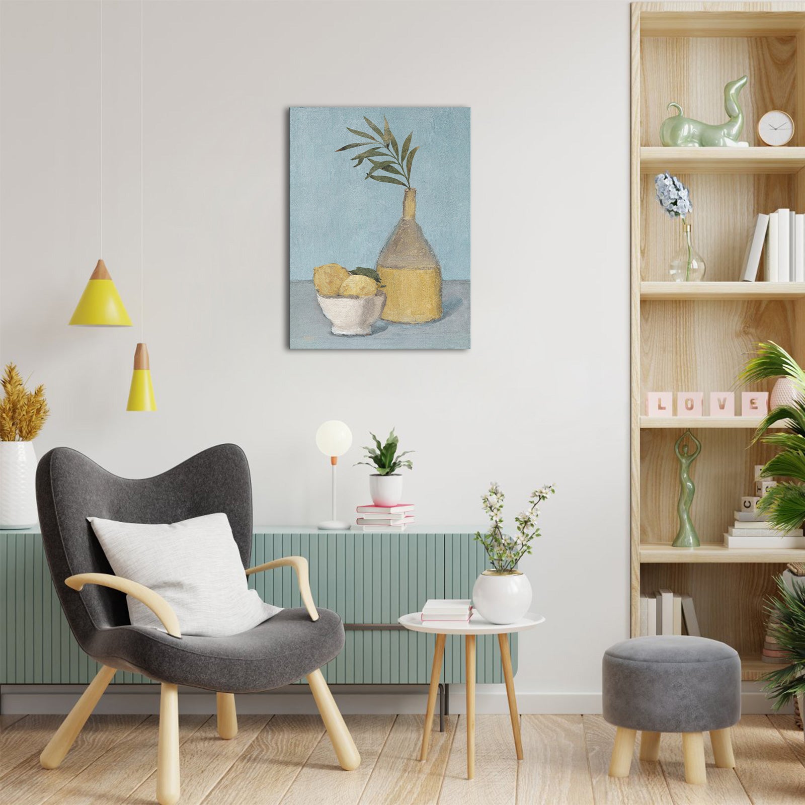 modern minimalist custom canvas wall decor for home