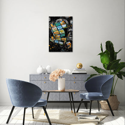 Van Gogh Rubik's Cube Abstract decorative painting black discount order