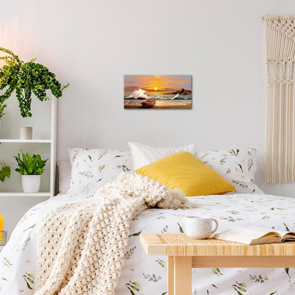 Peaceful seaside travel memories wall beautiful magical bathroom wall