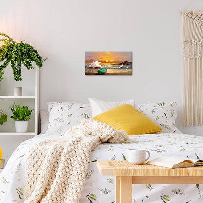 Peaceful seaside travel memories wall beautiful magical bathroom wall