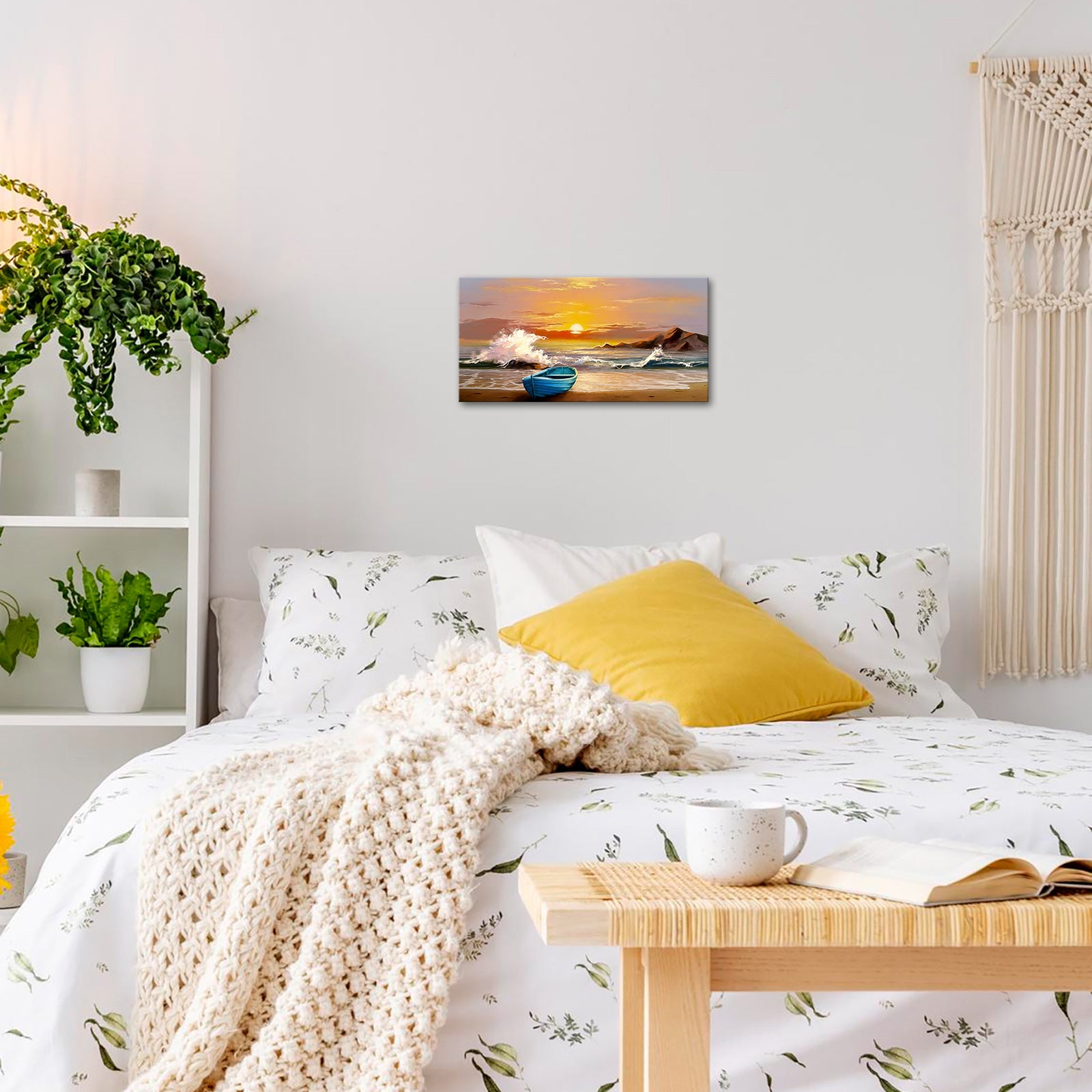 Peaceful seaside travel memories wall beautiful magical bathroom wall