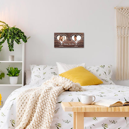 Custom Photo Canvas Wall Art For Couple