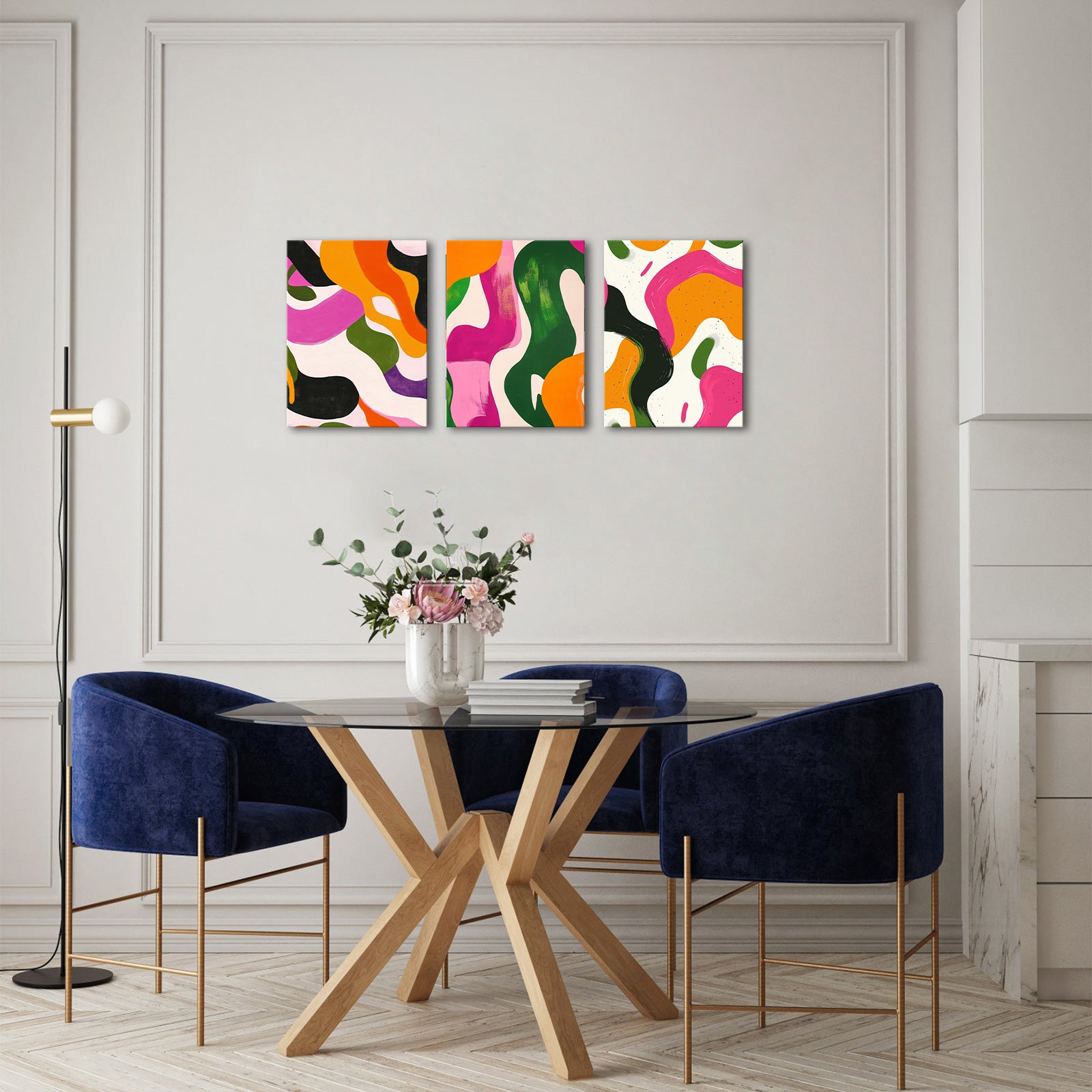 Abstract Flowing Shapes