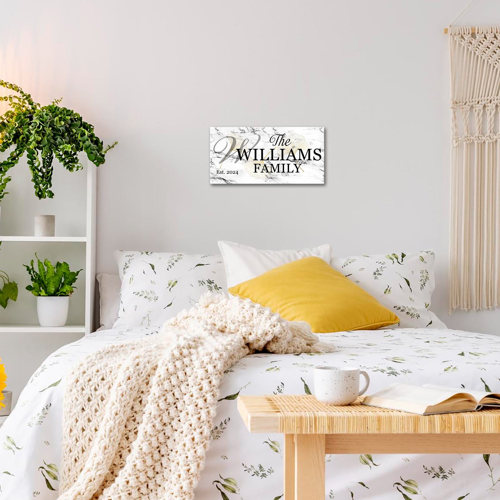 Custom Family Name Canvas Wall Art