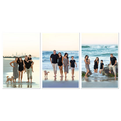 Memory photo scroll print on canvas