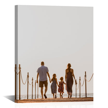 Frameless personalized gift canvas